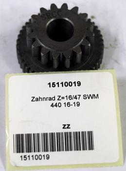 Zahnrad Z=16/47 SWM 440 16-19