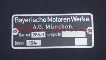 Typ plate for SWG BMW 286/1 WKradB2