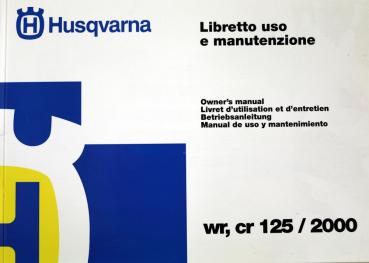 HUSQVARNA Bedienungsanleitung WR CR 125 00