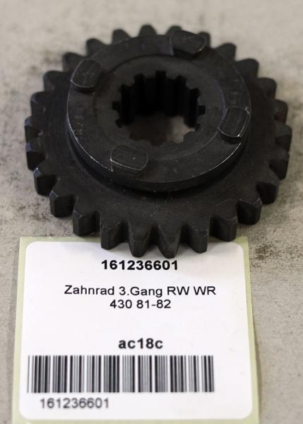 Zahnrad 3.Gang RW WR 430 81-82