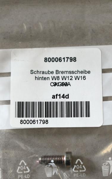 CAGIVA Schraube Bremsscheibe hinten W8 W12 W16