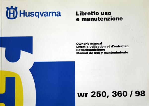 HUSQVARNA Bedienungsanleitung WR 250 360 98