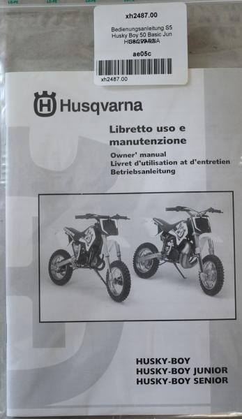 HUSQVARNA Bedienungsanleitung S5 Husky Boy 50 Basi