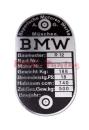 Typenschild BMW R12 1-Vergaser ab Maschinen Nummer 7316